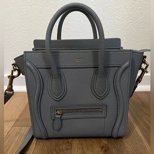 Celine - Nano Luggage Bag in Kohl.